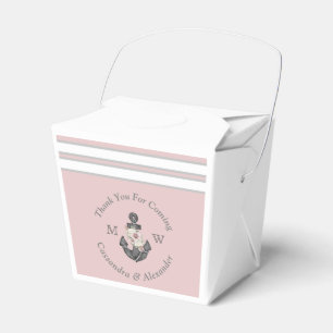 Ballotins Ancre florale marine rose blanche