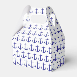 Ballotins Ancre marine Motif blanc et bleu personnalisé