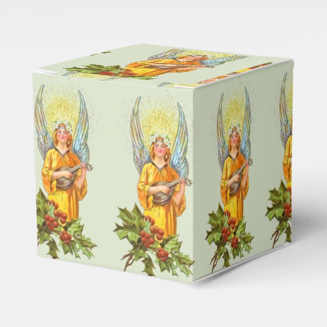 Ballotins Ange avec houx et mandoline  (Verso)