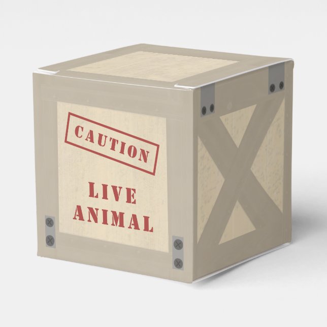 Ballotins Animal Crate Zoo Jungle Safari Anniversaire (Verso)