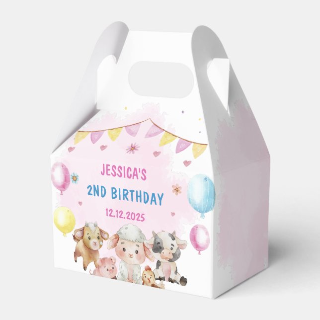 Ballotins Animaux de ferme Ballons de nid Fête Anniversaire (Verso)