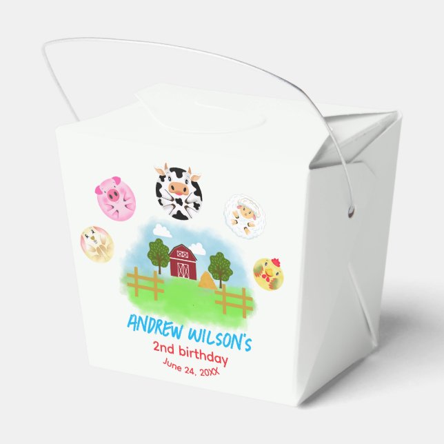 Ballotins Animaux de Fête de Ferme Rustique Mignons Prêts à  (Arrière)