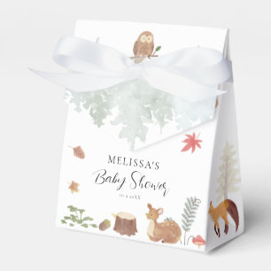 Ballotins Animaux de la forêt automne aquarelle Baby Shower