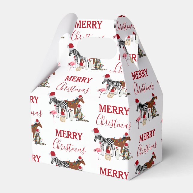 Ballotins Animaux de Noël mignons et amusants Chapeaux de No (Verso)