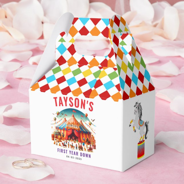 Ballotins Anniversaire 1 an Cirque Carnaval Moderne Mignon (Mariage)