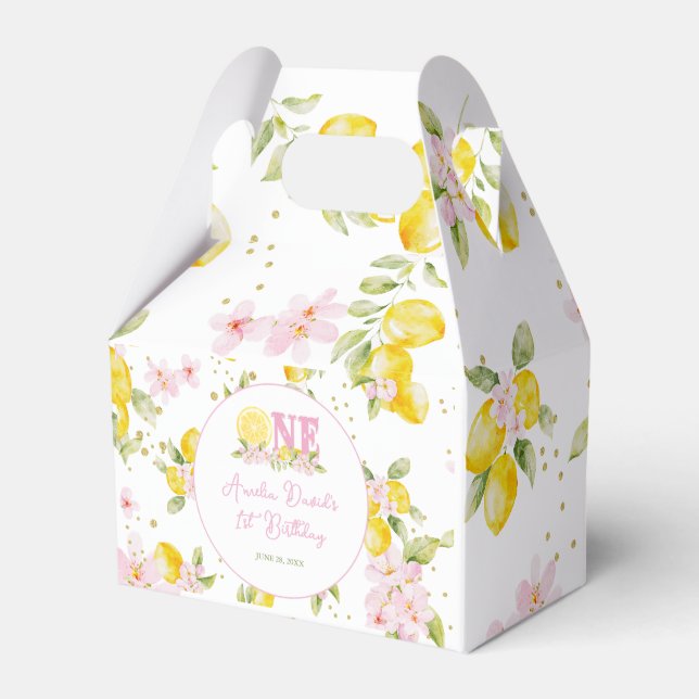 Ballotins Anniversaire 1 an Floral Lemon (Verso)