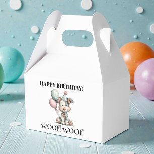 Ballotins Anniversaire de chien aquarelle fantaisiste