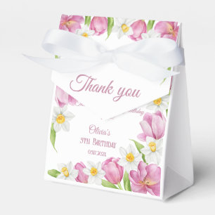 Ballotins Anniversaire de enfant de fleurs colorées au print