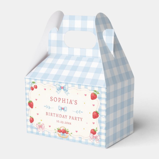 Ballotins Anniversaire de fraise sucrée aux fruits rouges (Verso)