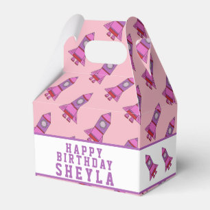 Ballotins Anniversaire de la petite fille rose des fusées