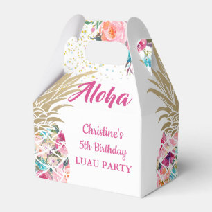 Ballotins Anniversaire de l'Aloha Tropical Pink Pineappal Fl