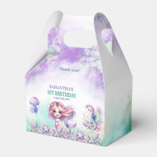 Ballotins Anniversaire de sirène d'eau turquoise et violette