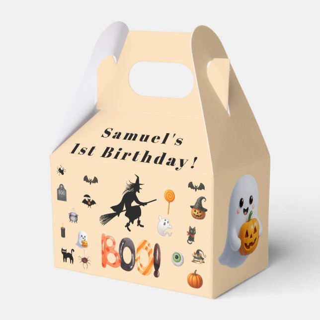 Ballotins Anniversaire d'Halloween pour enfants (Verso)