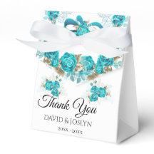 Anniversaire du Mariage floral d'automne Turquoise