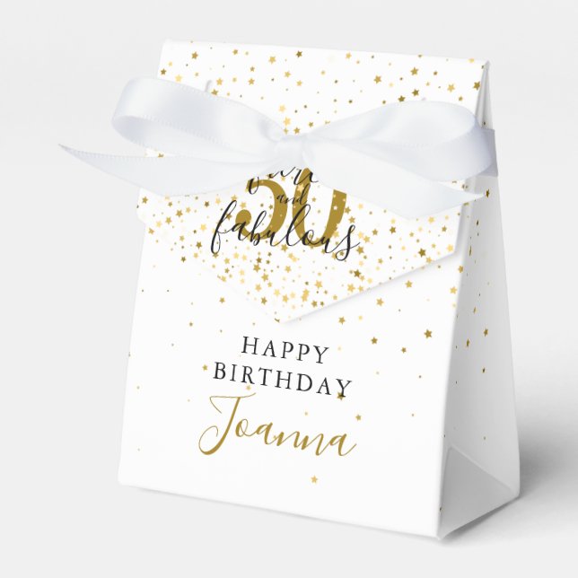 Ballotins Anniversaire Féroce et Fabuleux Or et Noir (Verso)