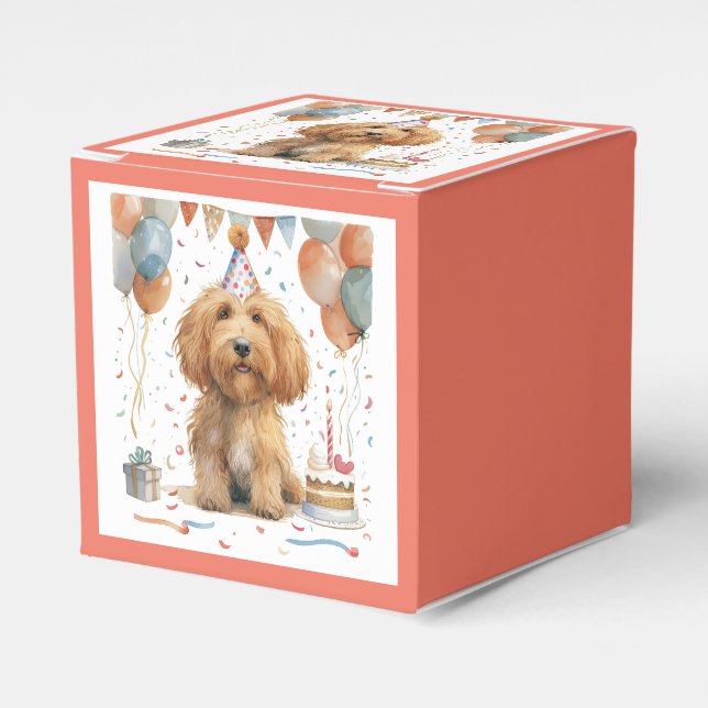 Ballotins Anniversaire Goldendoodle Chien (Verso)