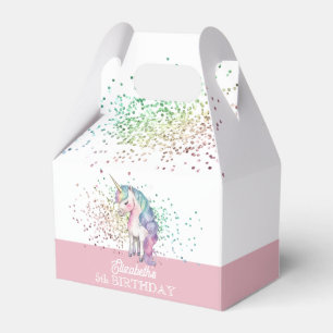 Ballotins Anniversaire Licorne Magique Paillettes Arc-en-cie