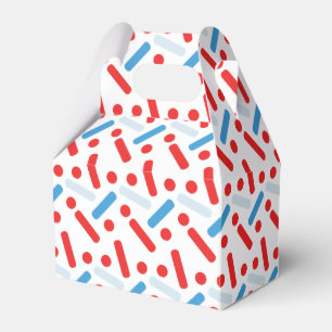 Ballotins Anniversaire Moderne Énorme Bleu Rouge Paillettes
