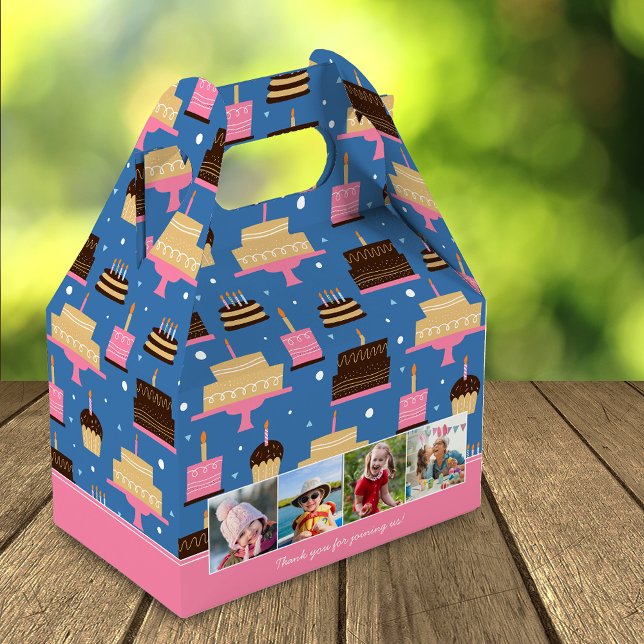 Ballotins Anniversaire Motif de gâteau Nom personnalisé + Ph (Créateur téléchargé)