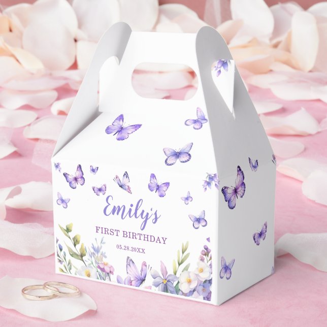 Ballotins Anniversaire Papillon Floral (Mariage)