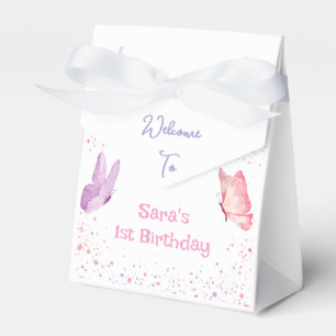 Ballotins Anniversaire Papillon Rose Violet