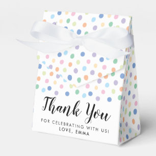 Ballotins Anniversaire Partie Rainbow Dots Confetti Nom des