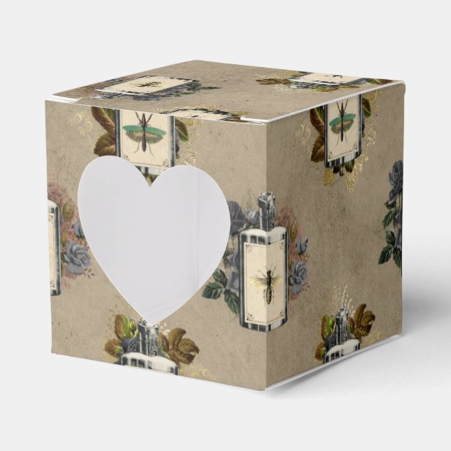 Ballotins Antique gothique Floral sorcière Potion Bouteille  (Verso)