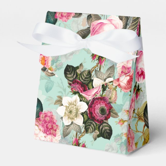 Ballotins Antique Nostalgale Redouté Rose menthe Motif (Verso)