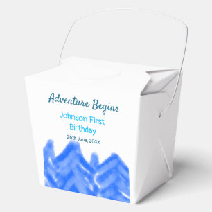 Ballotins Aqua blue Adventure commence 1er anniversaire mont