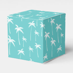 Ballotins Aqua et palmiers blancs