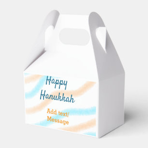 Ballotins Aqua orange happy Hanoukka ajouter un nom message