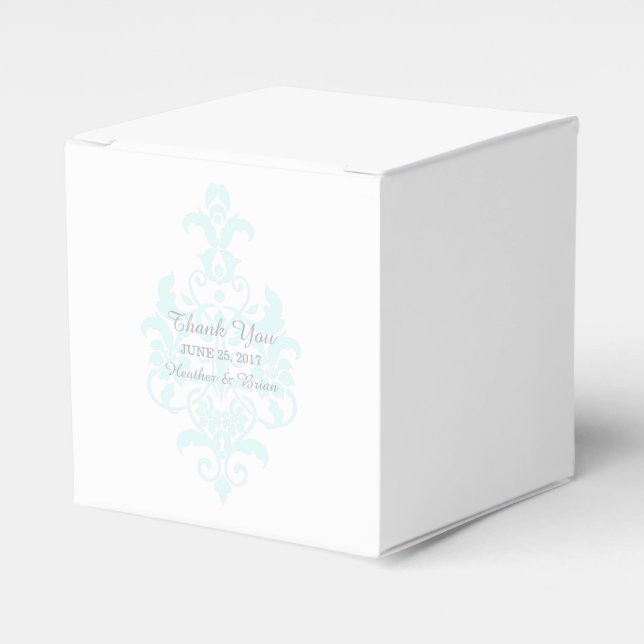 Ballotins Aqua Subtle Damask (Verso)