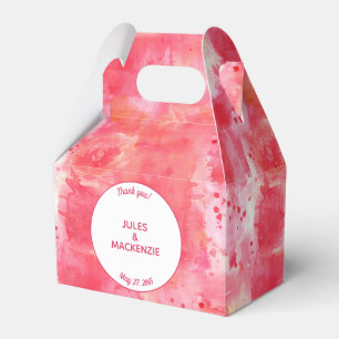 Ballotins Aquarelle Abstraite moderne Mariage rose