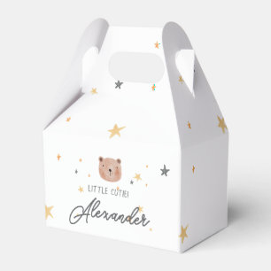 Ballotins Aquarelle blanche et Brown Baby shower mignon