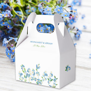 Ballotins Aquarelle Bleu & Blanc Oubliez-moi Pas Mariage