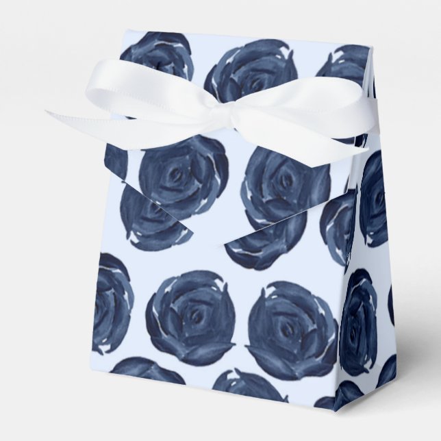 Ballotins Aquarelle bleue Rose Vines Cottage Chic Mariage (Verso)