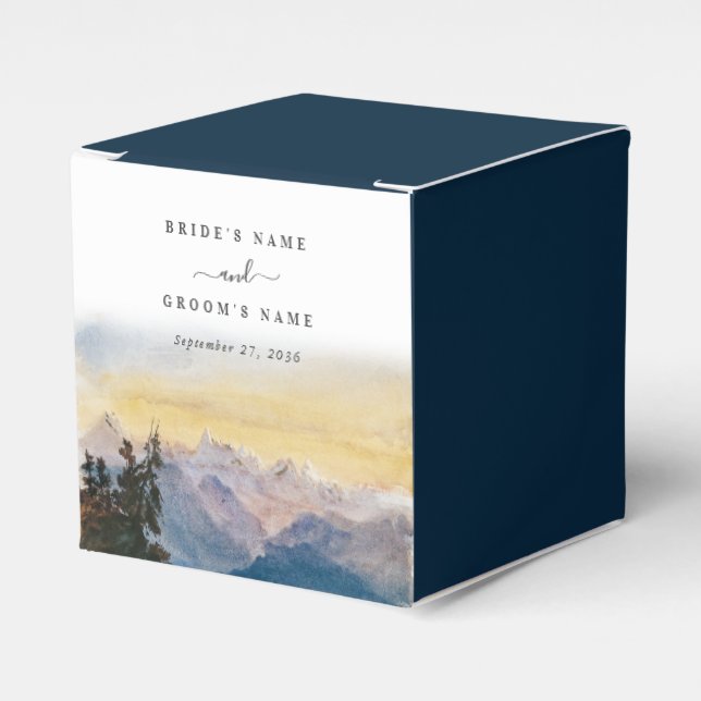 Ballotins Aquarelle Blue Mountains Pine Mariage (Verso)