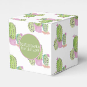 Ballotins Aquarelle Cactus Motif Anniversaire Merci