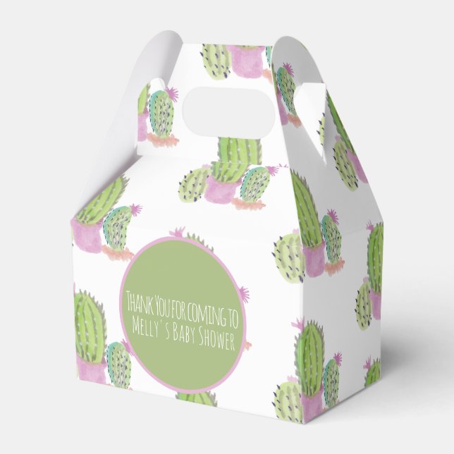 Ballotins Aquarelle Cactus Motif Anniversaire Merci (Verso)