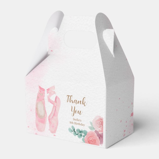 Ballotins Aquarelle Chaussures Ballerina Rose (Verso)