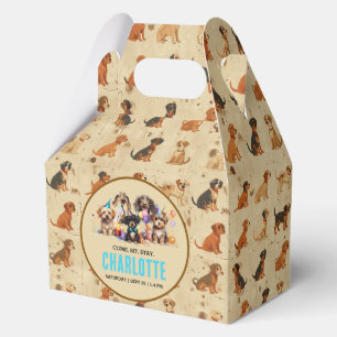 Ballotins Aquarelle Chien Pawty Puppy Anniversaire