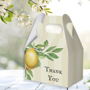 Ballotins Aquarelle Citron Jaune Citrus Russe Mariage