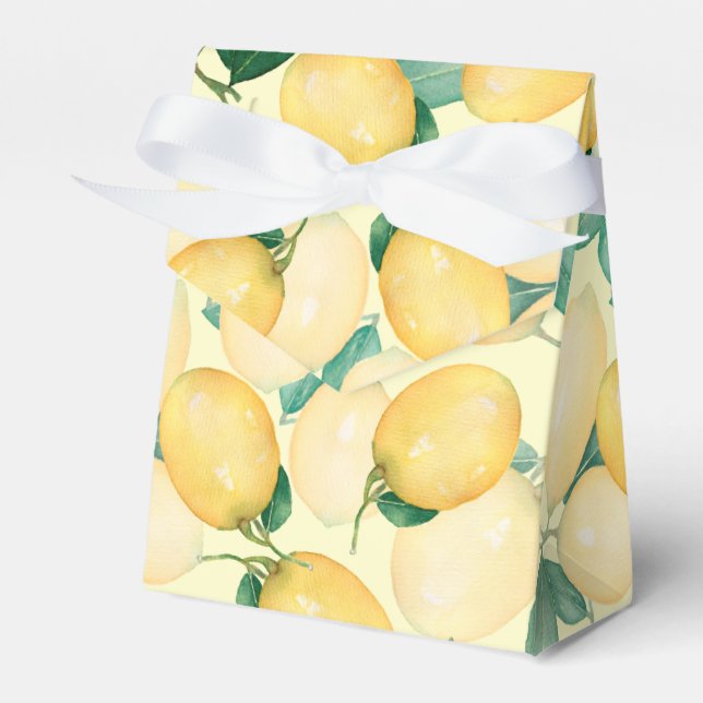 Ballotins Aquarelle Citrons et Feuilles (Verso)