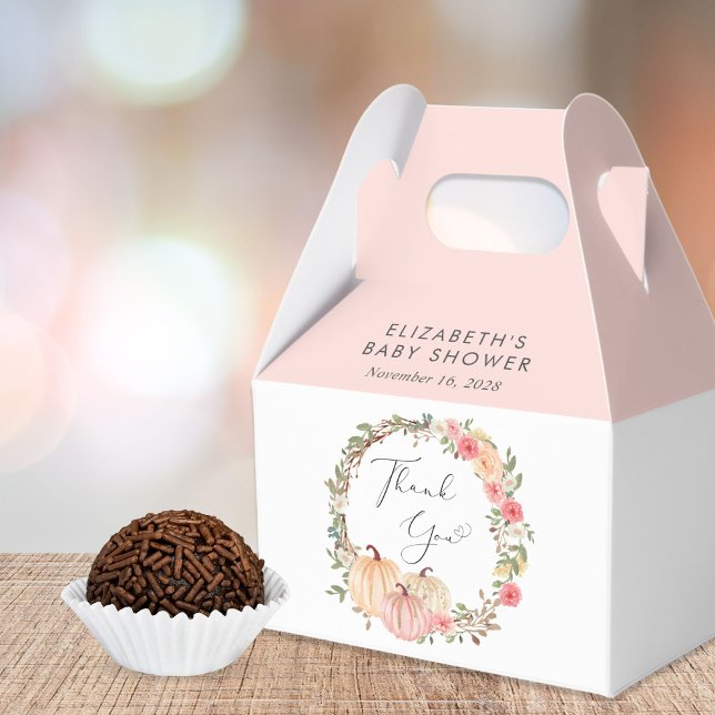 Ballotins Aquarelle Citrouille mignonne Bébé Fille Douche Me (Créateur téléchargé)