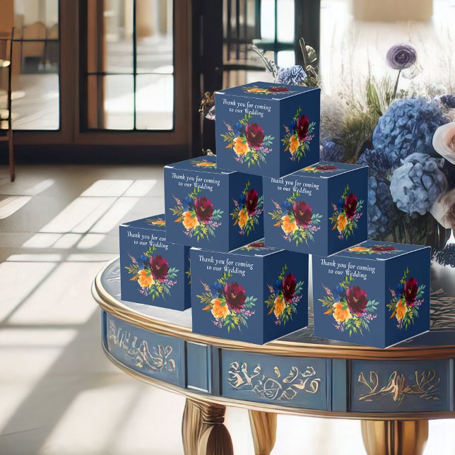 Ballotins Aquarelle claire Floral Mariage bleu (Créateur téléchargé)