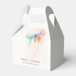 Ballotins Aquarelle colorée sous-marine méduse Mariage