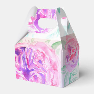 Ballotins Aquarelle de rose rose lilas fleur floral