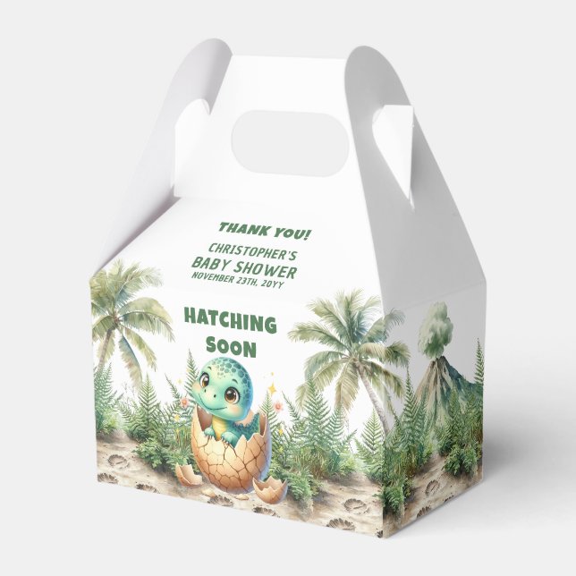 Ballotins Aquarelle éclosion Bientôt Dino Baby Ballotin (Verso)