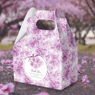 Ballotins Aquarelle en fleurs violettes motif floral personn