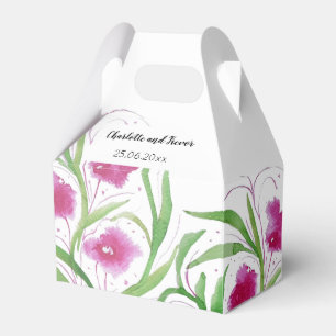 Ballotins Aquarelle florale rose peinte à la main